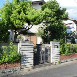 滋賀県で梅雨明けに伸びた雑草や庭木の様子。外構工事による庭手入れ、伐採・伐根前の写真。